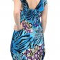Short Knee Length Silk Blend Floral Print Summer Dress Fashion Central