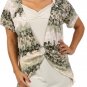 New Woman's Plus Size Two-in-One Hawaiian Floral Blouse Fashion Central