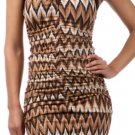 Geometric Ruched Dress with Lace Straps Fashion Central
