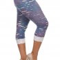 Shredded Purple Stretchy Plus Size Leggings w/ Lace Trimming Fashion Central