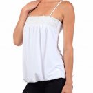 Beaded Detail Balloon Top Fully Lined Tank