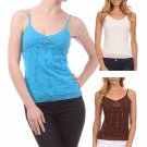 Beaded Camisole Lined Sleeveless Tank Top