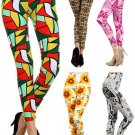 New Woman's Juniors Mixed Prints Geometric Tribal Leggings