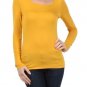 Scoop Neck Open Back Cutout Long Sleeve Top
