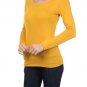 Scoop Neck Open Back Cutout Long Sleeve Top