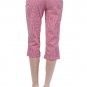 Cotton Blend Checkered Capri Pedal Pusher in Knee Length and Above Knee