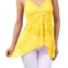 Spaghetti Strap Top Lace Cami Sequin V-Neck Flirty Tank