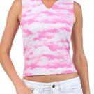 Cloud Inspired Stretchy Sleeveless Cotton Tank Top Fashion Central