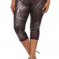 Metallic Zig Zag Stretchy Plus Size Leggings Fashion Central