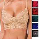 Lace Bralette Bustier Inspired Unlined Floral Bra