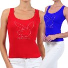 Play Girl Bunny Sleeveless Ribbed Tank Top