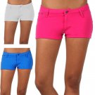 Cotton & Spandex Mini Short Shorts