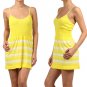 Color Block Striped Stretchy Summer Beach Sun Dress One Size Fits Most