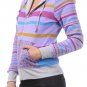 Reversible Solid & Stripes Hoodie Jacket Cotton Hooded Sweater