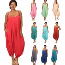 $120 Retail Solid Harlem Style Sleeveless Spaghetti Strap Jumper $24 Sale