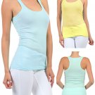 Ribbed Racerback Tank Cotton Sleeveless Top