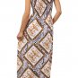 Slinky Printed Long Smock Maxi Dress