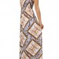 Slinky Printed Long Smock Maxi Dress