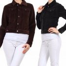 Collared Warm Cotton & Spandex Corduroy Jacket