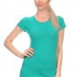 New Basic Cotton Round Crew Neck Short Sleeve T-Shirt by Fashion Central