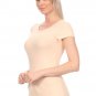 New Basic Cotton Round Crew Neck Short Sleeve T-Shirt by Fashion Central