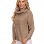Warm Cable Turtleneck Long Sleeve Sweater