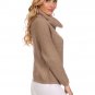 Warm Cable Turtleneck Long Sleeve Sweater