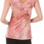 Sleeveless Top w/ Key Hole Opening Tie Dye Tank