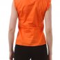 New Cap Sleeve Button Down Shirt 100% Cotton Top with Ruffles Fashion Central