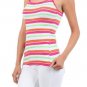 Multi-Color Stretchy Cotton Striped Colorful Tank Top