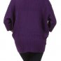 Cable Knit Sweater Fly Away 3/4 Dolman Sleeve Open Cardigan