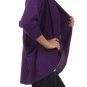 Cable Knit Sweater Fly Away 3/4 Dolman Sleeve Open Cardigan