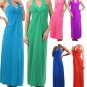 Long Fitted Halter Maxi Dress sizes S/M/L/XL - Fashion Central