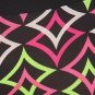 Multi-Color Geometric Illusion Print Leggings w/ Elastic Waist