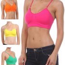 New Wirefree Padded Bra Cropped Top w/ Adjustable Removable Straps