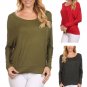 Long Sleeve Dolman Batwing Sleeve Lightweight Top w/ Banded Hem Fashion Central