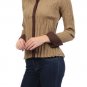 Long Sleeve Button Down Crinkled Collared Blouse Top Fashion Central