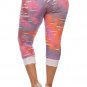 Shredded Colorful Stretchy Plus Size Leggings Fashion Central