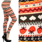 Strawberries & Hearts Multi-Color Leggings Fashion Central