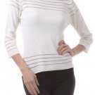 Black Cat Mock Neck Faux Turtleneck Top Ribbed Blouse