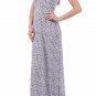 Halter Diamonds & Squares Polka Dot Maxi Dress