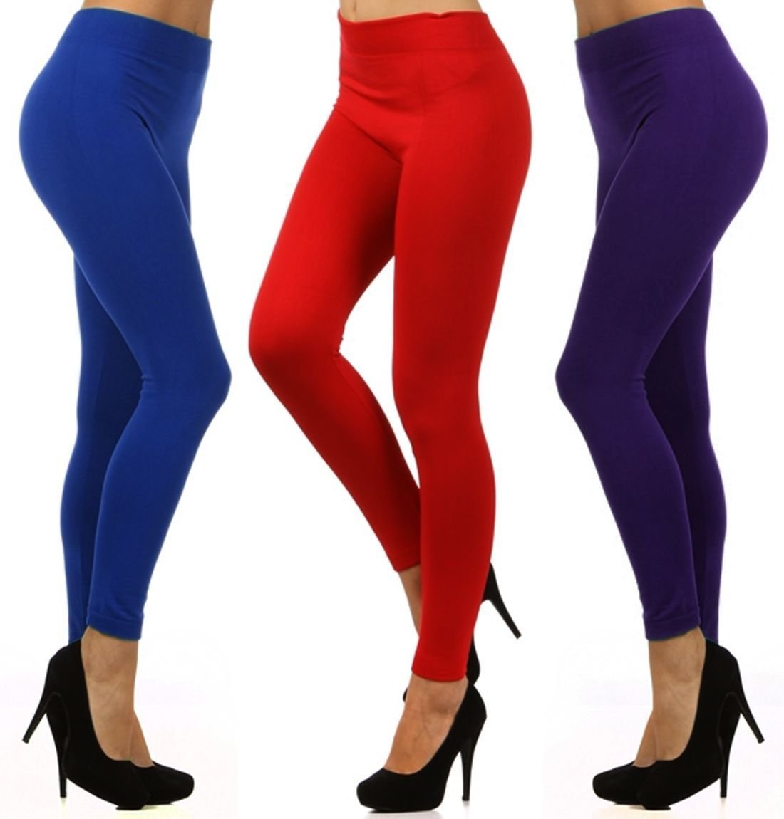 New Warm Fleece Thick Nylon Stretchy Spandex Leggings One Size
