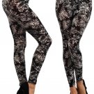New Distressed Leaf & Floral Print Leggings