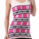 Casual Basic Multi-Color Sleeveless Plaid Heavy Knit Tank Top