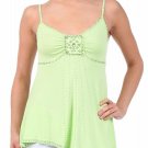 Cotton Embellished and Sequin Tank Top