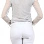 New Woman's Juniors Silver Sheer Long Sleeve Body Suit Fashion Central