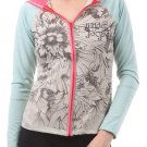 100% Cotton Hoodie w/ Full Zipper Hooded Light Sweater Fashion Central