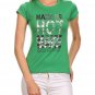 "Make Me Hot - Make Me Work" Summer T-Shirt Cotton Spandex Short Sleeve Top