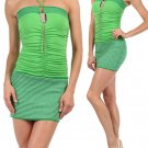 Fitted Bodycon Strapless Halter Dress