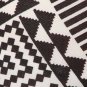 White Black Aztec Diamond Pyramid Printed Leggings w/ Elastic Waist